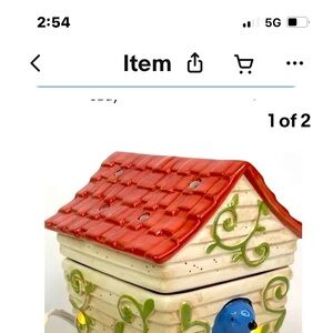 Scentsy full size blue bird wax warmer 23116 retired excellent